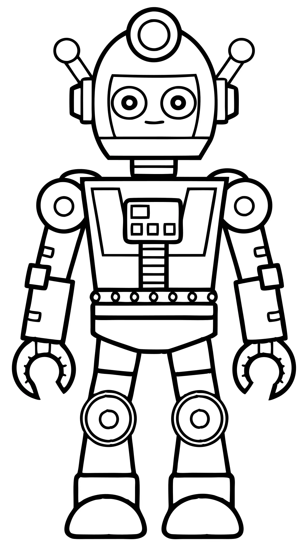 cool robot coloring pages